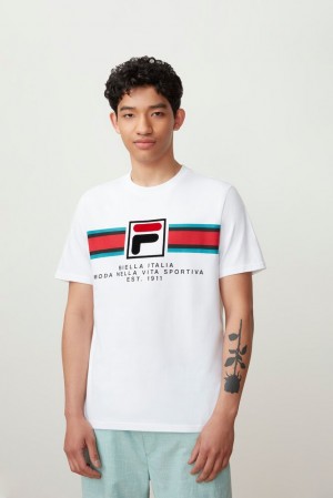 Fila Mercedes Tee Blancas | SNLB42613