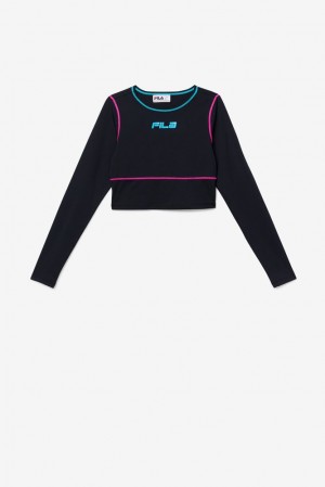 Fila Micci Long Sleeve Training Top Negras | ZYKF85703