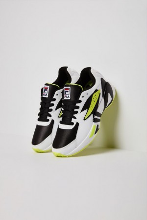 Fila Mindblower Tennis Shoes Blk/Wht/Sfty | ITYG20397