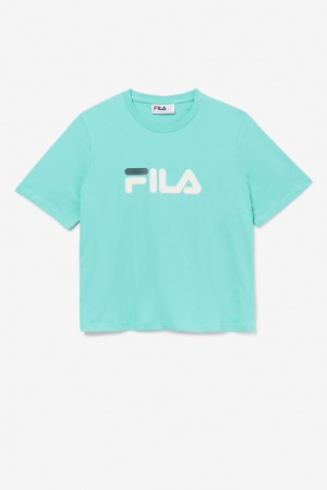 Fila Miss Eagle Tee Azules Turquesa | CJHP98672