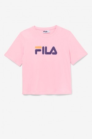 Fila Miss Eagle Tee Rosas Naranjas | LMJU38960