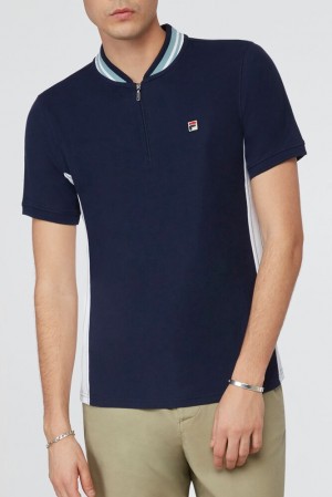 Fila Moretti Henley Navy/Wht/Prbl | GEFC37945