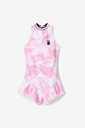 Fila Msgm X Fila Tie Dye Romper Dress Rosas | BYXU65980