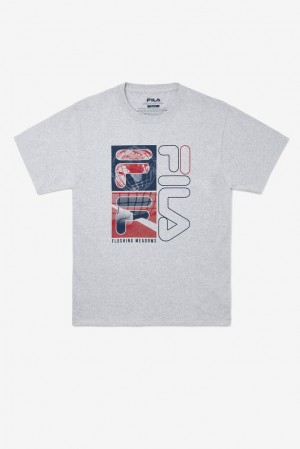 Fila Nyc Collage Tee Gris | EURO21450