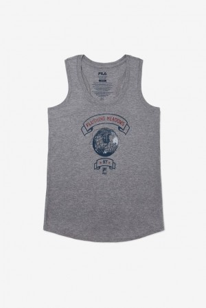 Fila Nyc Globe Tank Gris | FLKW79482