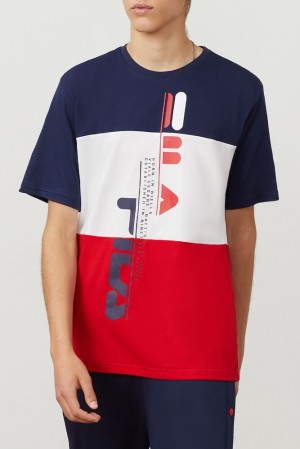 Fila Oden Tee Peac/Wht/Cred | AZJB96087