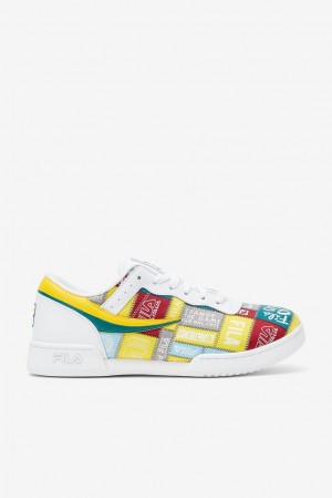 Fila Original Fitness Patchwork Sneakers Blancas Amarillo | CUEL42876