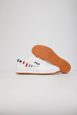 Fila Original Fitness Stripe Sneakers Wht/Fnvy/Fred | YNCX12954