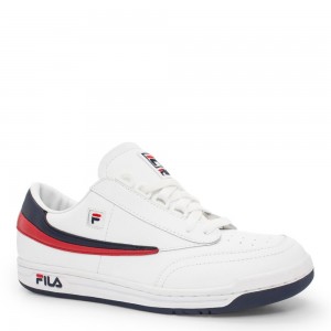 Fila Original Tennis Tennis Shoes Wht/Fnvy/Fred | QUTM26579