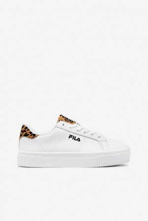 Fila Panache 19 Leopard Sneakers Blancas Negras Blancas | VRTO24960