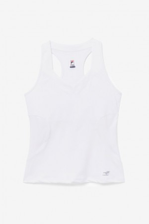 Fila Pickleball Halter Tank Blancas | KAJU16857