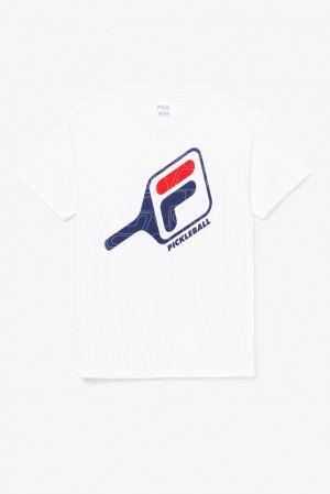 Fila Pickleball Paddle Tee Blancas | WXSV51489