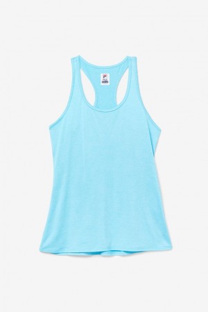 Fila Pickleball Racerback Tank 480 Bluefish Heather | LZHI09625