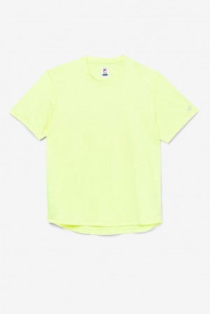 Fila Pickleball Scallop Hem Crew Amarillo | UKOI91286