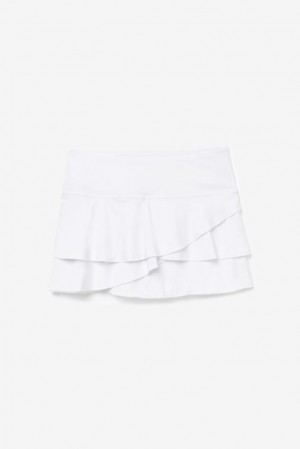 Fila Pickleball Tiered Printed Skort Blancas | DOLF36094