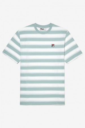 Fila Pietersite Tee Azules Blancas | BHLS01748