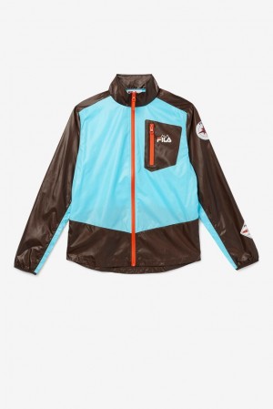 Fila Pinnacle Jacket Azules Naranjas | MHJA82164