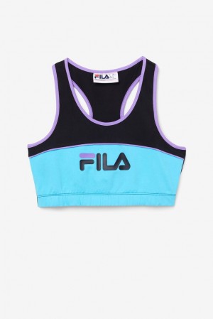 Fila Poesia Bra Top Negras Azules Moradas | OTYI16203