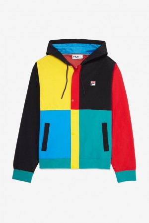 Fila Prentice Wind Jacket Blk/Para/Cred/F | NDZI47128