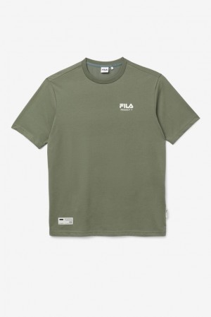 Fila Project 7 Logo T-shirt Kaki | BULY69382