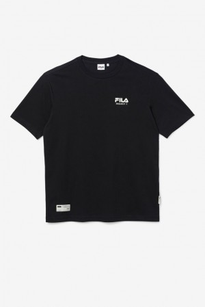 Fila Project 7 Logo T-shirt Negras | BJVU92853