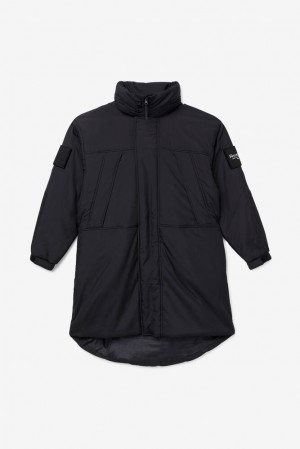 Fila Project 7 Long Padded Coat Negras | CRHL97142