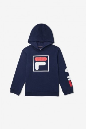 Fila Raglan Hoodie Azul Marino | EUOR29018