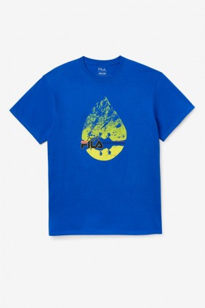 Fila Raindrop Tee Azules | KUZP20495