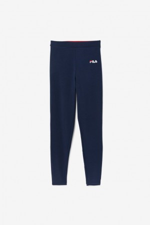 Fila Rathi High Waisted Legging Azul Marino Blancas Rojas | ZRCF59802