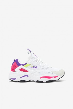 Fila Ray Tracer Sneakers Blancas Moradas | SNOU98172