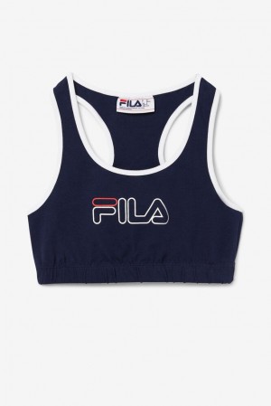 Fila Rebeca Bra Top Blancas Rojas | CJAE24316