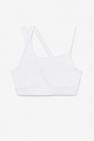 Fila Ribbed Essentials | Karina Bra Top Blancas | IFES01284