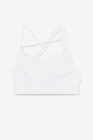 Fila Ribbed Essentials | Sidney Bra Top Blancas | AWNG40632