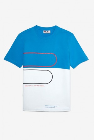 Fila Salza Tee Blua/Wht/Cred/B | KYXA16045