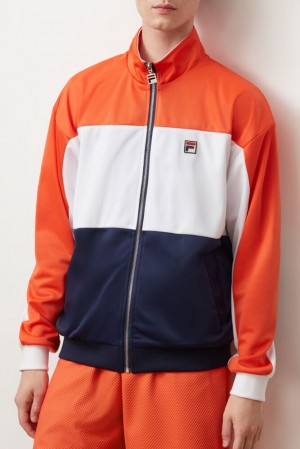 Fila Sterling Track Jacket Ctom/Wht/Peac | ZCKY21865