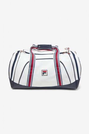 Fila Striker Duffle Bag Blancas Azul Marino Rojas | MGSY70534