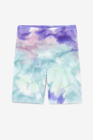 Fila Taima Tie Dye Bike Short Azules | QFPY67019