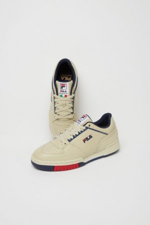 Fila Targa Tennis Shoes Creme Azul Marino Rojas | MEUV51647