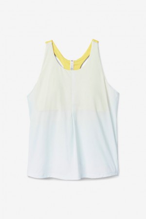 Fila Tie Breaker Double Layer Racerback Tank 394 Morning Mist / Sunshine | VHSZ29345