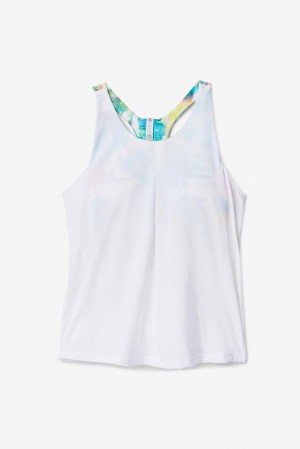 Fila Tie Breaker Double Layer Racerback Tank Blancas | EVJB51294