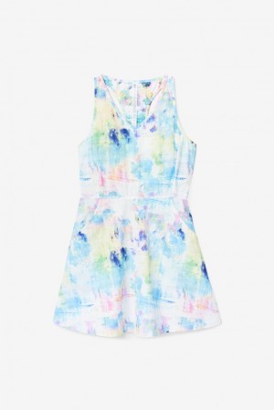 Fila Tie Breaker Dress 101 Tie Dye Print | UQBF68514