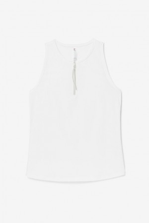 Fila Tie Breaker Front-zip Full Coverage Tank Blancas | VYJW37504