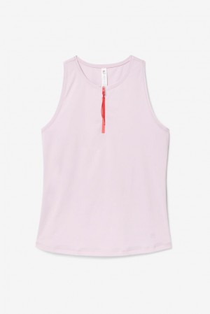 Fila Tie Breaker Front-zip Full Coverage Tank Lavanda Rojas | FJXQ40953