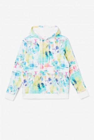 Fila Tie Breaker Tie Dye Hoodie Blancas | UTYO61975