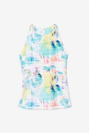 Fila Tie Breaker Tie Dye Racerback Tank Blancas | JXEA56730