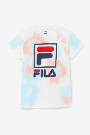 Fila Tie Dye Stacked Logo Tee 099 Tie Dye | RSHT32179