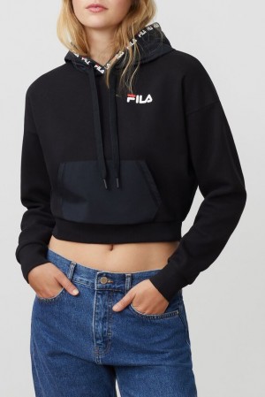 Fila Tina Hoodie Negras | QZBX89560