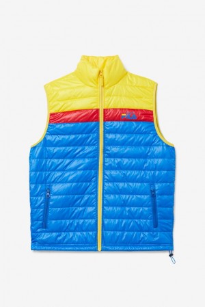 Fila Tri Vest Azules Limón Rojas | IJQS40315