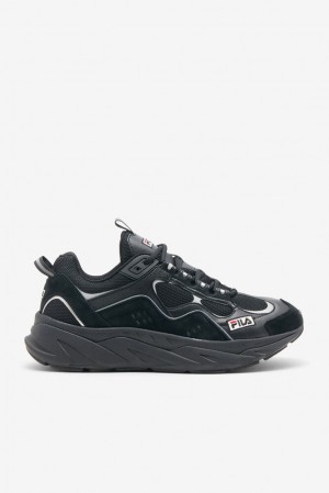 Fila Trigate Plus Sneakers Negras Azul Marino Plateadas | CBEA41580