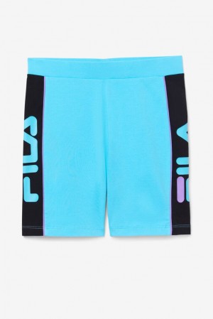 Fila Trina Bike Short Negras Azules Moradas | GMJL58703